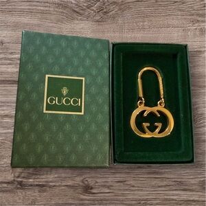 Gucci Vintage Interlocking GG Key Ring
